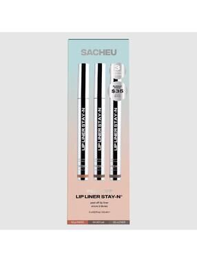Sacheau Peel Off Lip Liner STAY-N Deep Bundle MSRP $35 ($42 Value!)